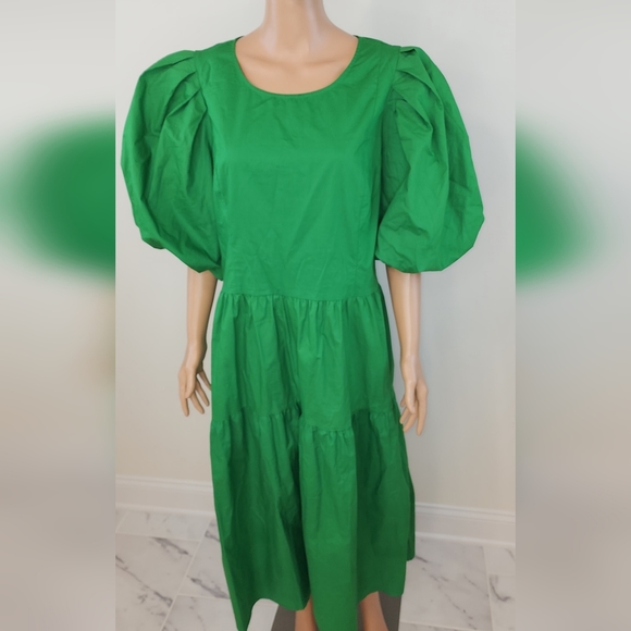 𝅺City chic Vienna Dress - vivid green - Picture 5 of 11